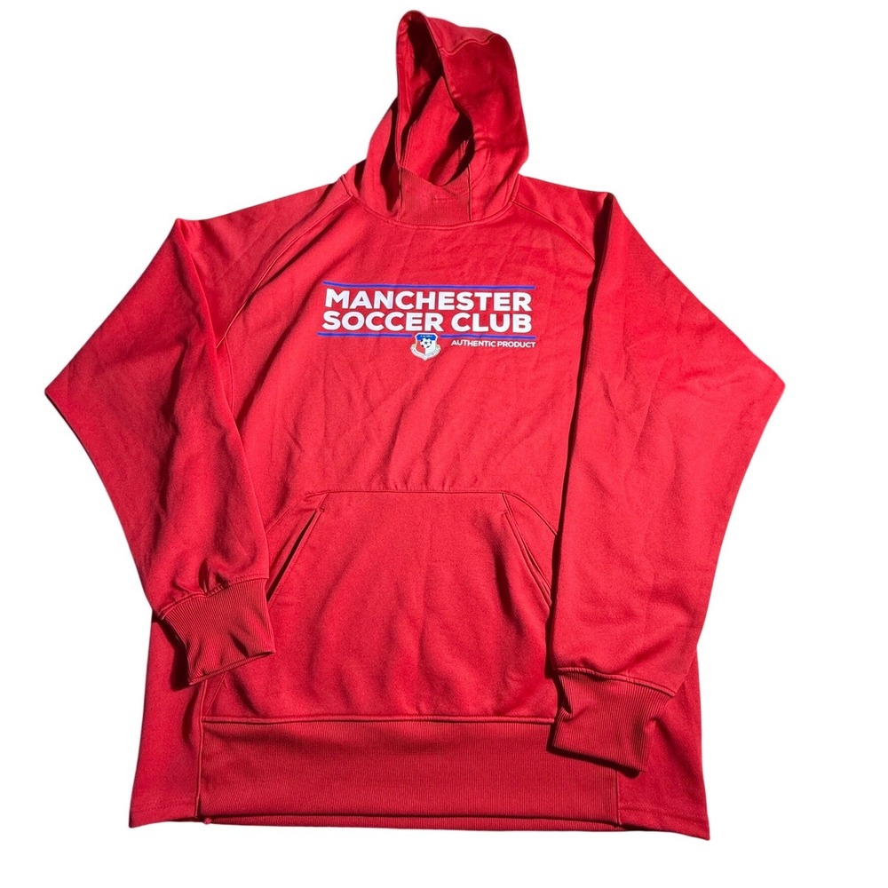 Protime Sports Manchester Soccer Club Red Hoodie Sweatshirt Mens XXXL 3XL-1003